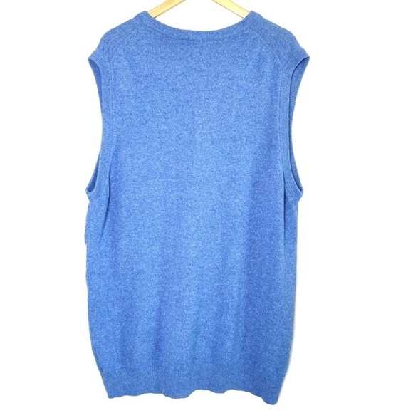 L.L. Bean 100% Lambswool V-Neck Sweater Vest - Picture 2 of 6